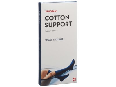 Venosan COTTON SUPPORT Socks A-D XL black 1 Paar