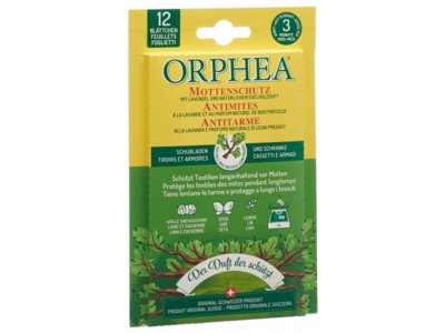 Orphea feuilles antimite bois précieux 12 pce