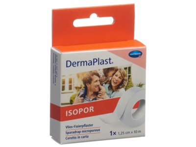 Dermaplast Isopor sparadrap 1.25cmx10m vlies blanc rouleau