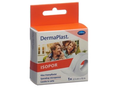 Dermaplast Isopor sparadrap 2.5cmx10m vlies blanc rouleau