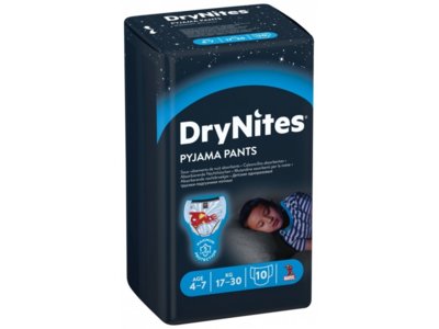 Huggies Drynites couche nuit boy 4-7 ans 10 pce