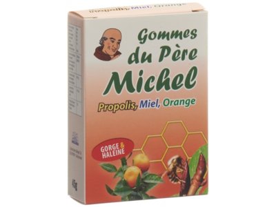 Bioligo Gommes du Père Michel Orange-Propolis-Oligoéléments-Huiles essentielles 45 g