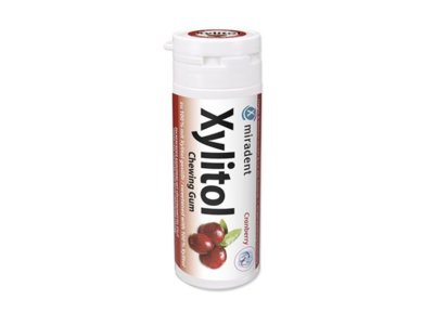 Miradent Xylitol Chewing Gum cranberry 30 pce