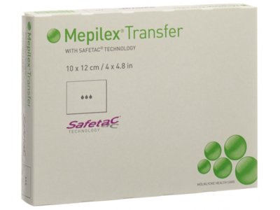 Mepilex Transfer Safetac pansement vulnéraire 10x12cm silicone 5 pce