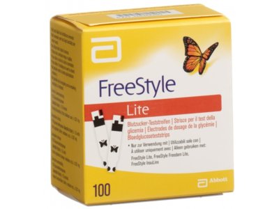 Abbott FreeStyle Lite Blutzucker-Teststreifen 100 Stk