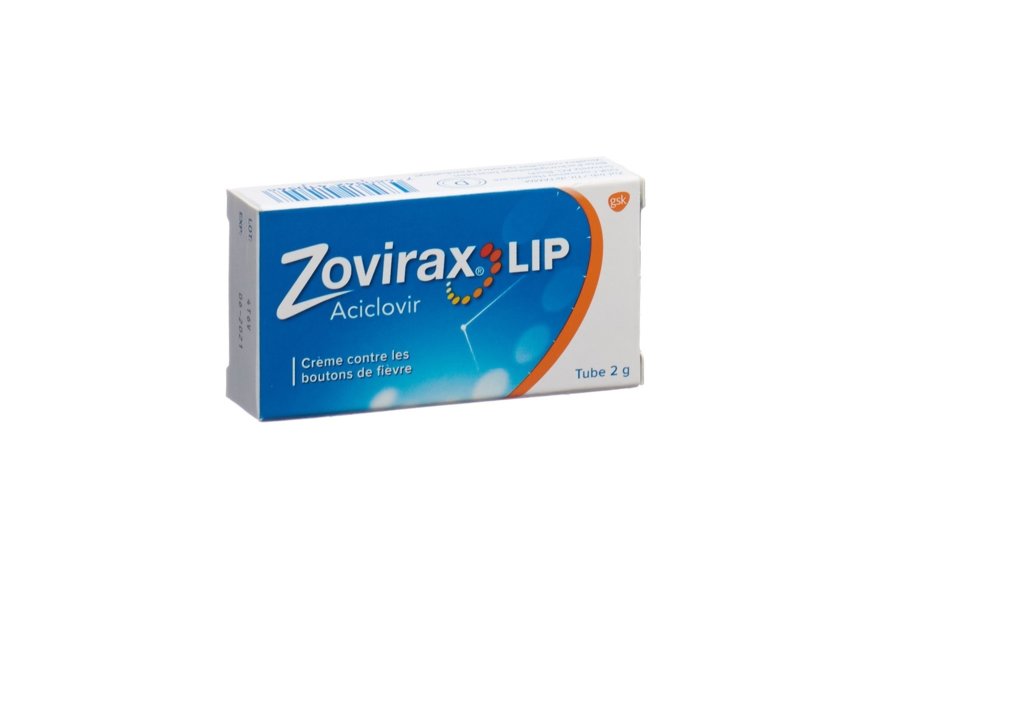 Zovirax Lip crème contre bouton fièvre tb 2 g