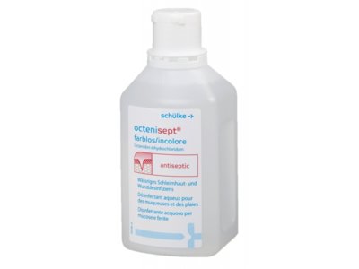 Octenisept sol incolore avec couvercle fl 500 ml