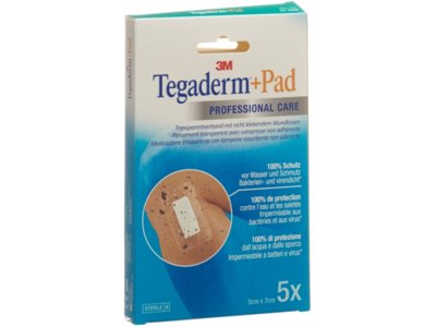 3M Tegaderm+Pad 5x7cm compresse 2.5x4cm 5 pce