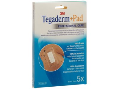 3M Tegaderm+Pad 9x10cm compresse 4.5x6cm 5 pce