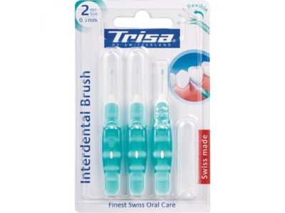 Trisa Interdental Brush ISO 2 0.9mm 3 pce