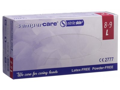 Sempercare Nitrile Skin Handschuhe L puderfrei unsteril 200 Stk