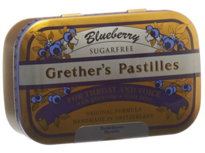 Grethers Blueberry pastilles sans sucre 110 g