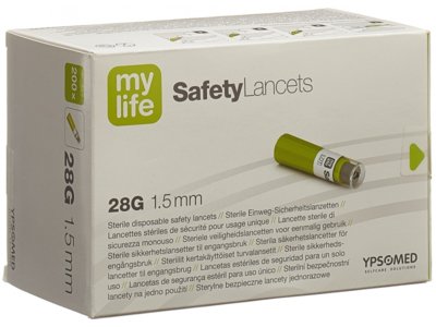 mylife SafetyLancets lancettes de sécurité 28G 200 pce