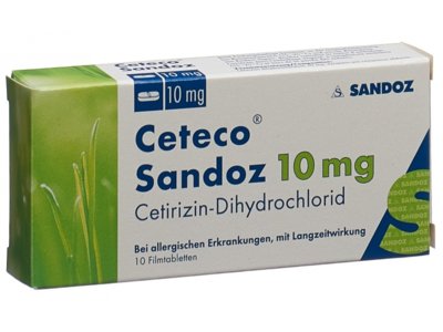 Ceteco Sandoz Filmtabl 10 mg 10 Stk