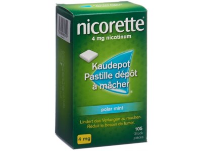 Nicorette Polar Mint Kaudepots 4 mg 105 Stk