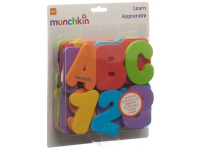 Munchkin lettres et chiffres pour le bain 36 pce