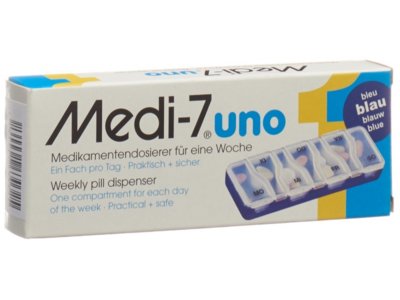 Medi-7 Medikamentendosierer uno 7 Tage blau