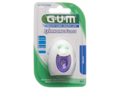 GUM Expanding soie dentaire 30m waxed