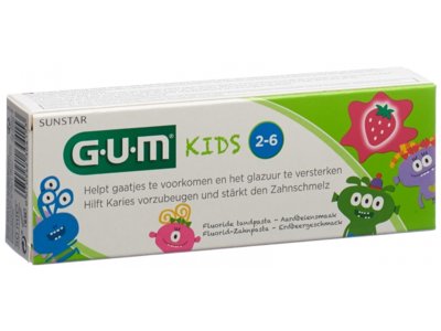 GUM Kids dentifrice 3+ ans fraise 50 ml