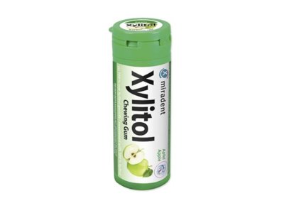 Miradent Xylitol Chewing Gum for Kids pomme 30 pce