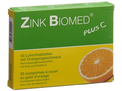 Zink Biomed plus C cpr sucer orange 50 pce