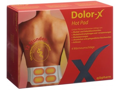 Dolor-X Hot Pad ceintures auto-chauffantes 4 pce