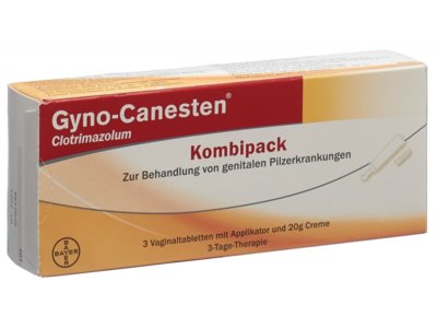 Gyno-Canesten Combipack 3 vaginalettes et 20 g crème