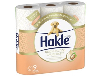 Hakle papier de toilette propreté riche Shea Butter rouleau 9 pce