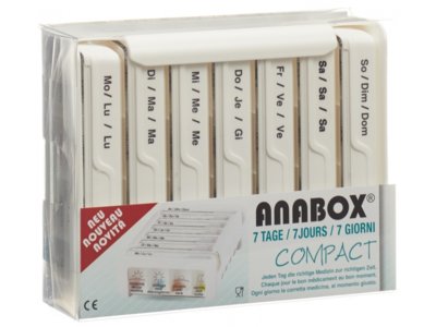Anabox Compact 7 Tage deutsch/französisch/italienisch weiss
