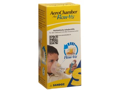 AeroChamber PLUS Flow-Vu mit Maske (1-5 Jahre) gelb