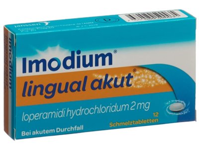 Imodium lingual aiguë cpr orodisp 2 mg 12 pce