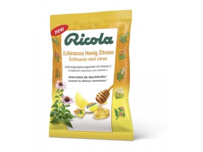 Ricola Échinacée miel citron avec sucre sach 75 g