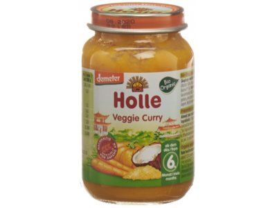 Holle Veggie Curry Glas 190 g