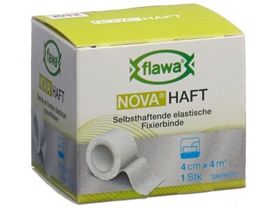 Flawa Nova Haft kohäsive Gazebinde 4cmx4m