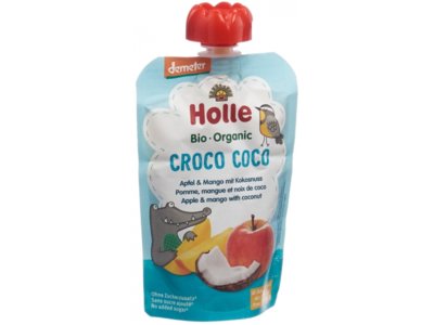 Holle Croco Coco - pouchy pomme mangue et noix de coco 100 g