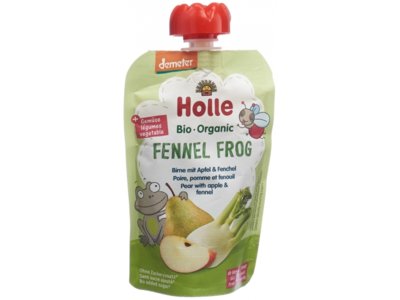 Holle Fennel Frog - pouchy poire pomme et fenouil 100 g