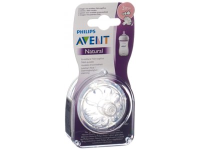 Avent Philips tétine Natural 3 mois+ 2 pce