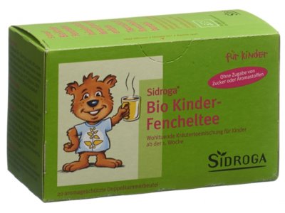 Sidroga infusion bio de fenouil pour les enfants 20 pce