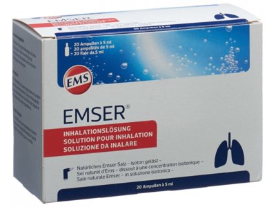 Emser solution pour inhalation 20 amp 5 ml