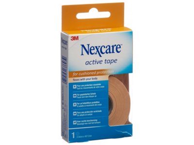 3M Nexcare Active Tape 2.54cmx4.572m Rolle