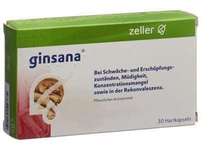 Ginsana capsules dures 30 pce