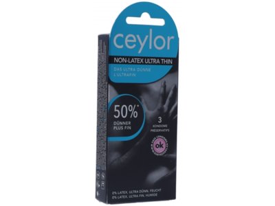 Ceylor Non Latex Präservativ Ultra Thin 3 Stk
