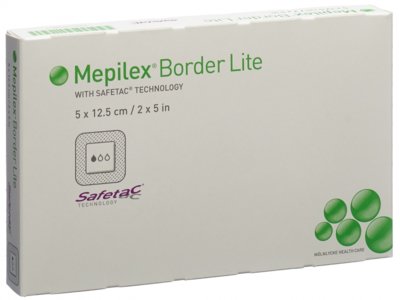 Mepilex Border Lite pansement hydrocellulaire 5x12.5cm silicone 5 pce