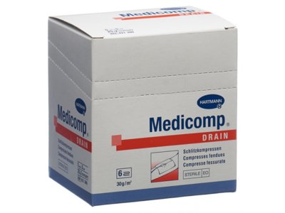 Medicomp drain 5x5cm steril 2 x 25 Stk