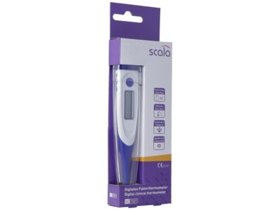 scala Digital Thermometer SC 1501 flexible Spitze 10 Sekunden blau