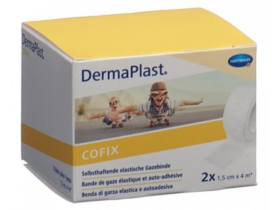DermaPlast CoFix 1.5cmx4m blanc 2 pce