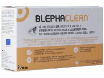 Blephaclean lingettes stériles individuelles sach 20 pce
