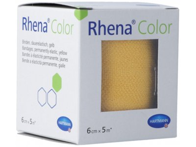 Rhena Color Elastische Binden 6cmx5m gelb