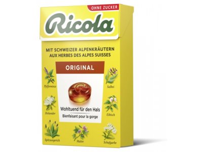 Ricola original bonbons sans sucre avec Stevia box 50 g