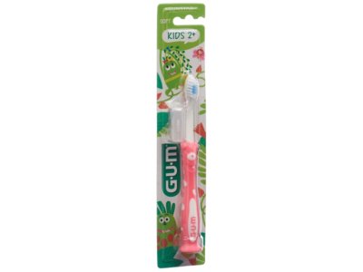 GUM Kids brosse à dents 2-6 ans rose